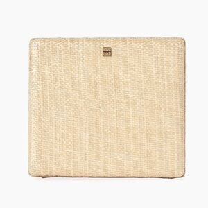 Toteme Raffia Clutch, Raffia beige